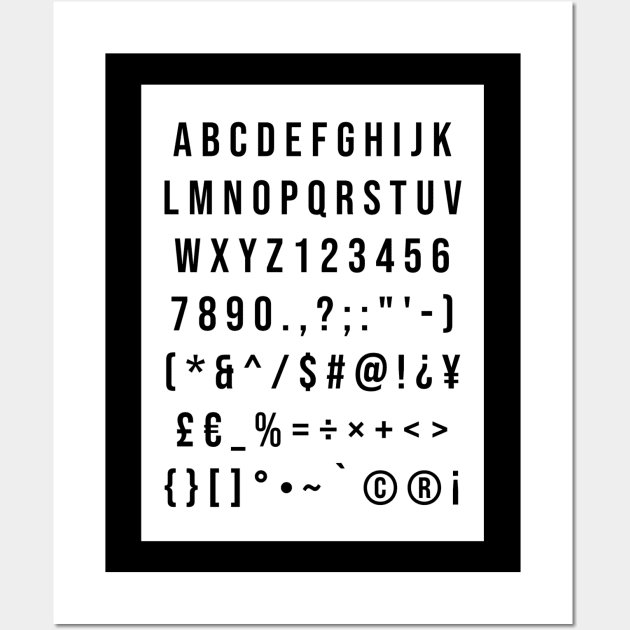 Alphabet Wall Art by WhyStore